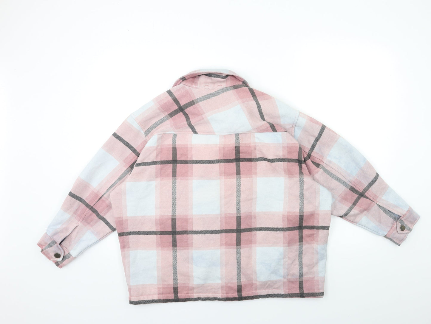 Boohoo Womens Pink Check  Jacket  Size S