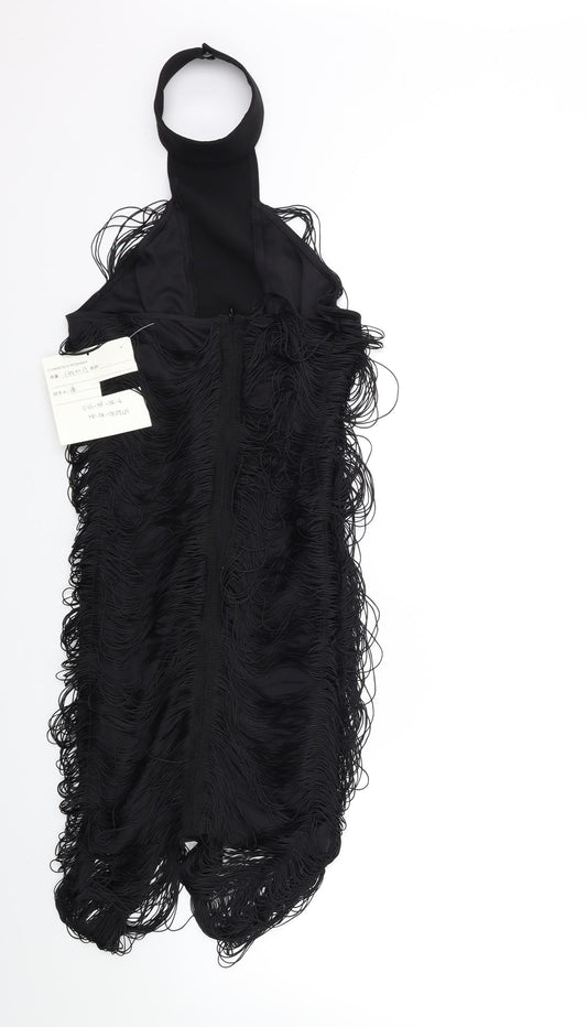 Preworn Womens Black   Bodycon  Size 8