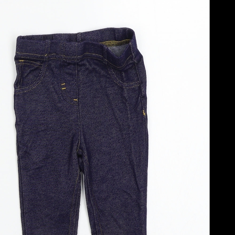 TU Girls Blue   Jegging Trousers Size 2 Years