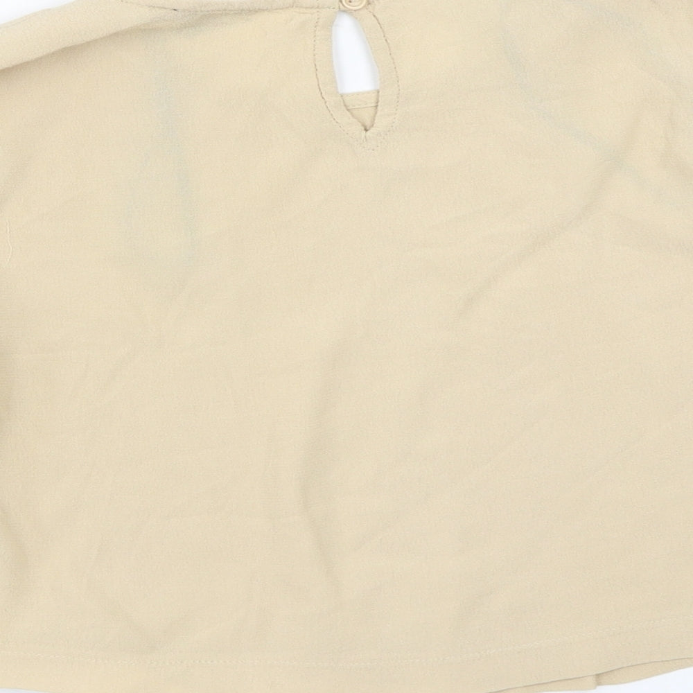 FOREVER 21 Womens Beige   Basic Blouse Size S