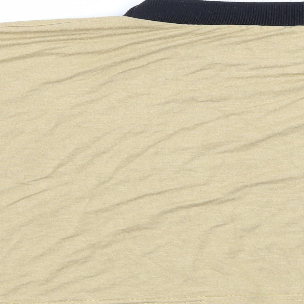 Lasula Womens Beige  Jersey Basic T-Shirt Size 8  - Calabasas