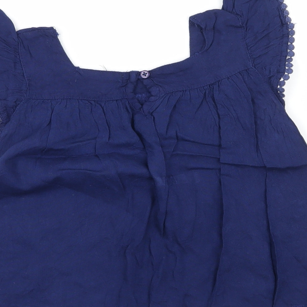 Primark Girls Blue   Basic Blouse Size 5-6 Years