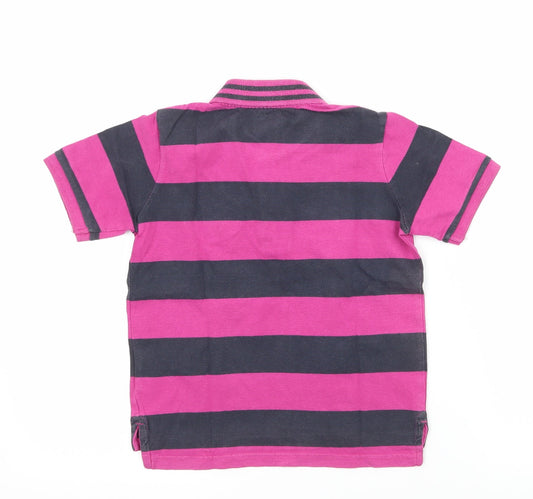 Gap Boys Purple Striped Jersey Basic T-Shirt Size 4 Years