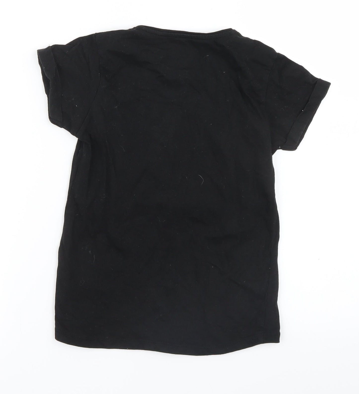 Primark Boys Black   Basic T-Shirt Size 7-8 Years
