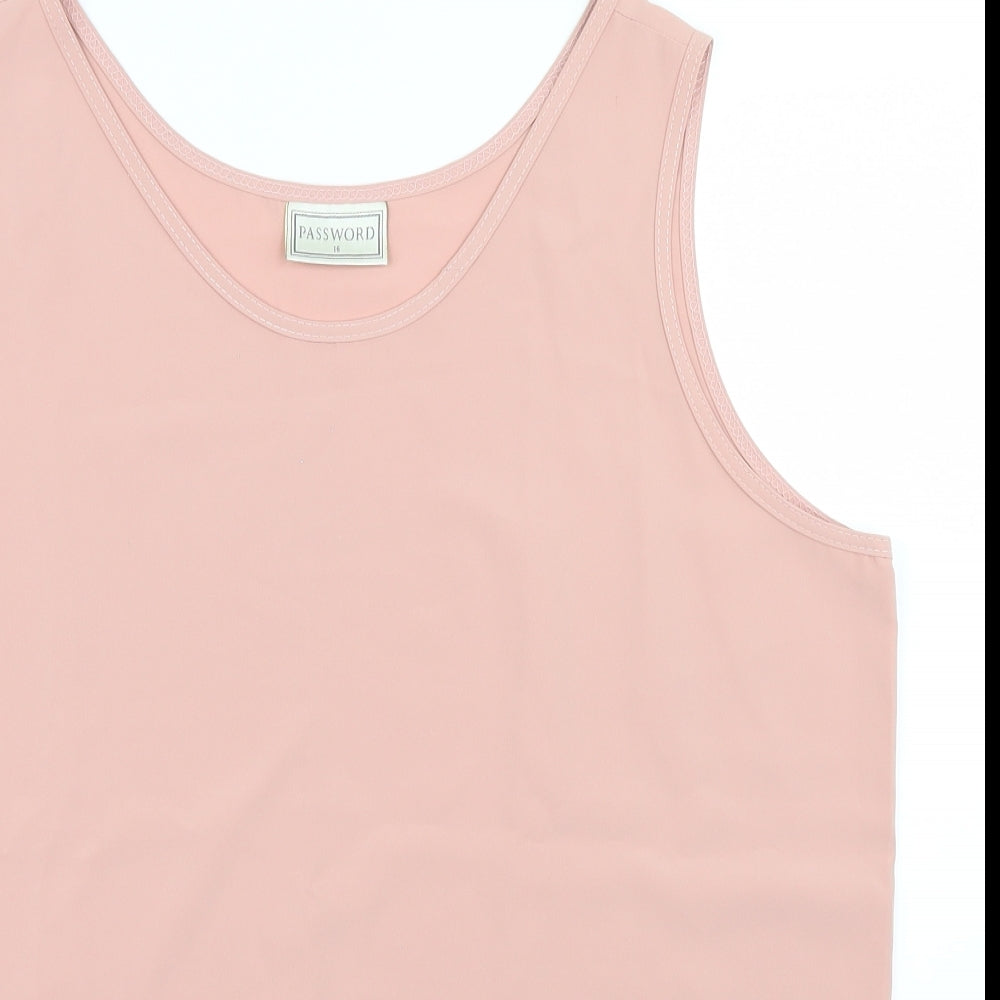 password Womens Pink   Camisole Blouse Size 16