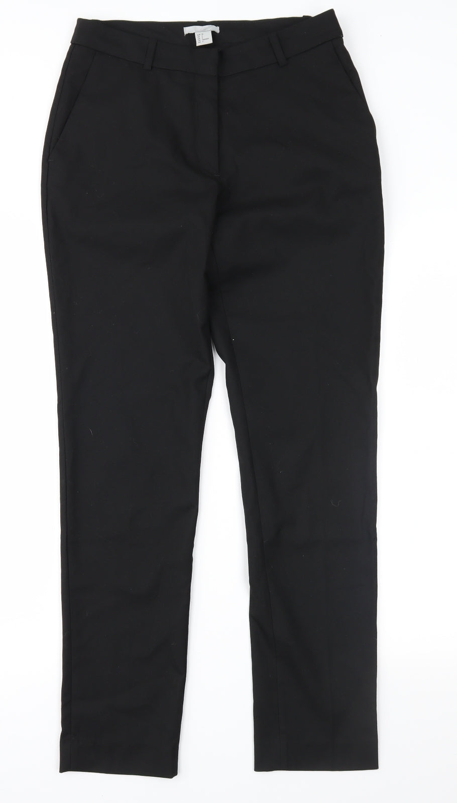 H&M Womens Black   Trousers  Size 8 L28 in