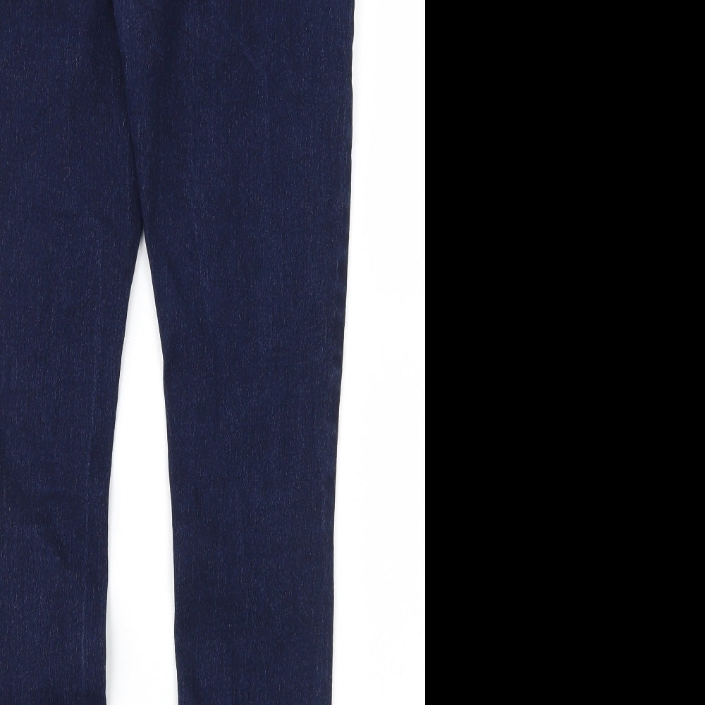 Boohoo Womens Blue  Denim Skinny Jeans Size 8 L28 in