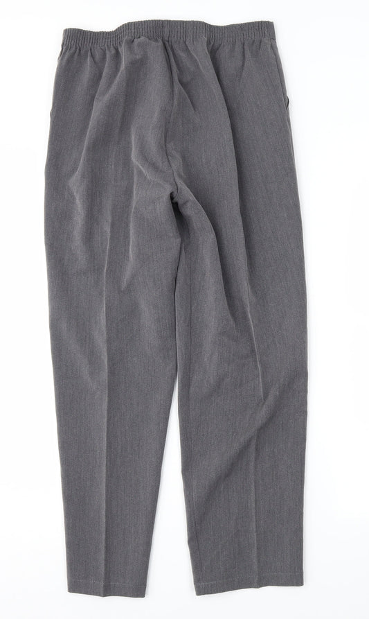 Classic Image Womens Grey   Trousers  Size 12 L27 in