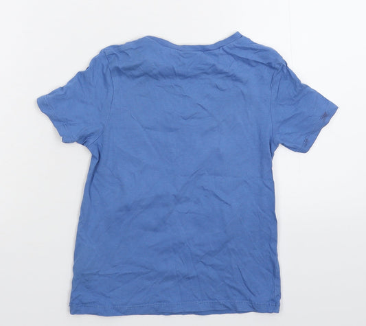H&M Boys Blue   Basic T-Shirt Size 5-6 Years