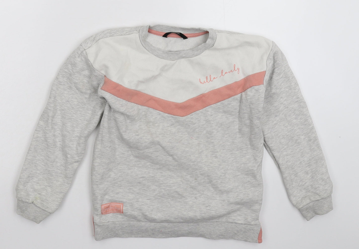 George Girls Grey   Pullover Sweatshirt Size 8-9 Years