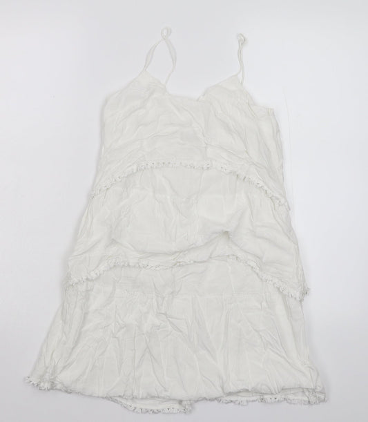 Dry Lake Womens White   Basic Tank Size XS