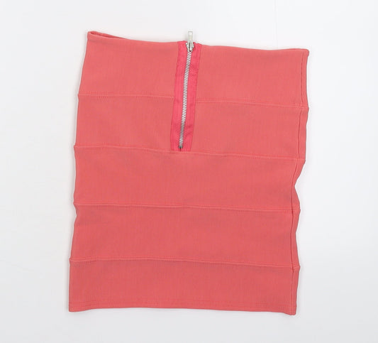 Preworn Womens Pink   Mini Skirt Size 10