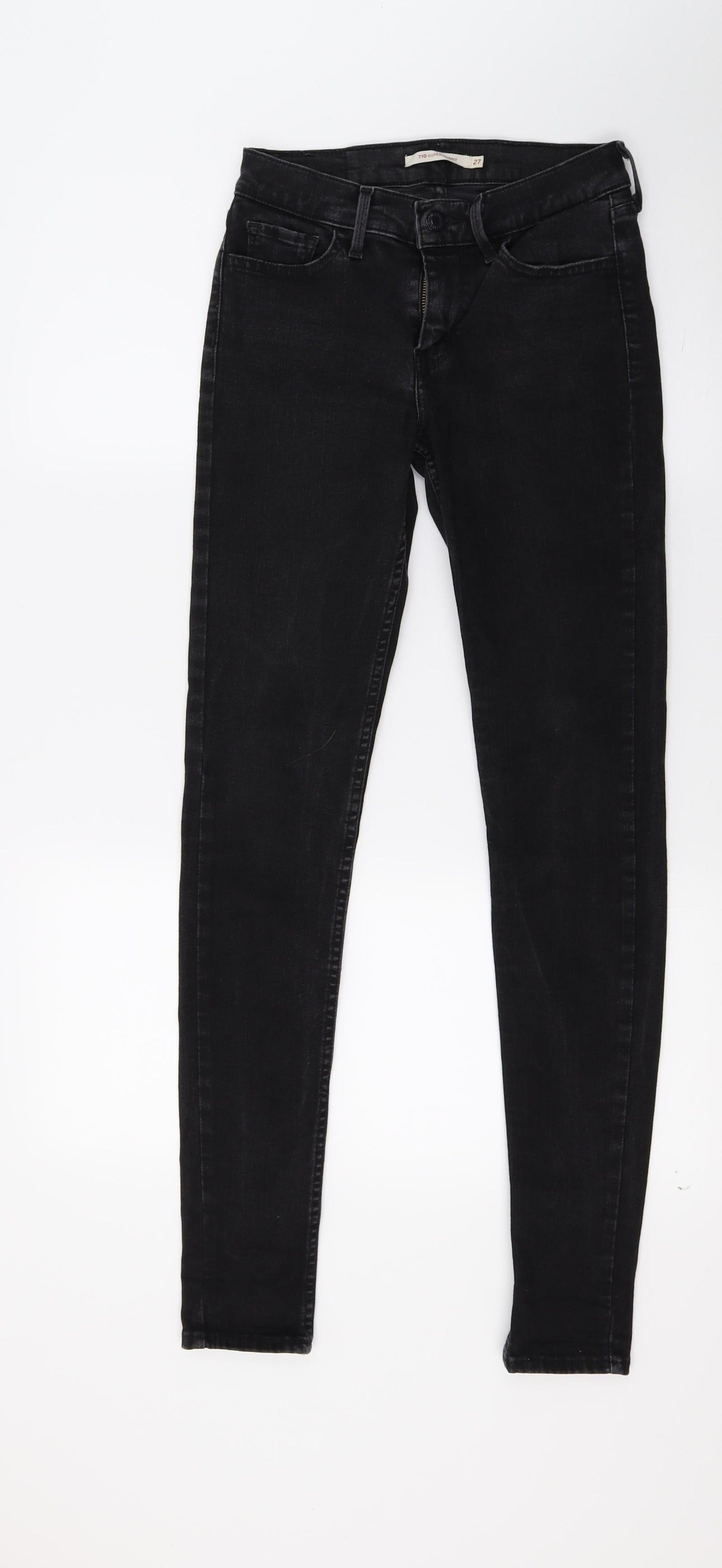 H&M Womens Black  Denim Skinny Jeans Size 27 in L28 in