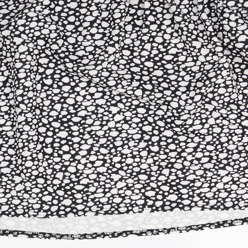 Simply Be Womens Black Animal Print  Basic Blouse Size 12