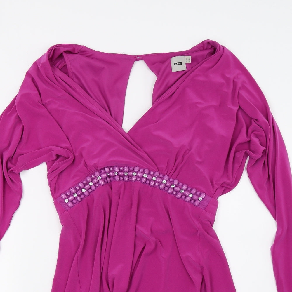 ASOS Womens Purple   A-Line  Size 8