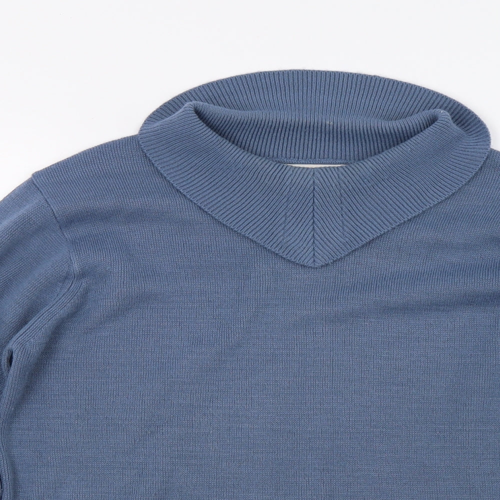 Bonmarch Womens Blue  Knit Pullover Jumper Size S