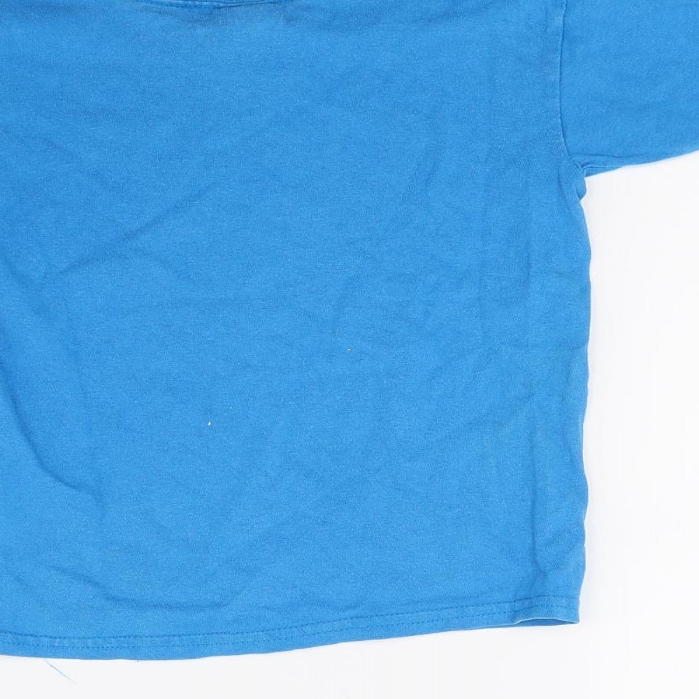 Gilden Boys Blue   Basic T-Shirt Size XS  - Isle of Man