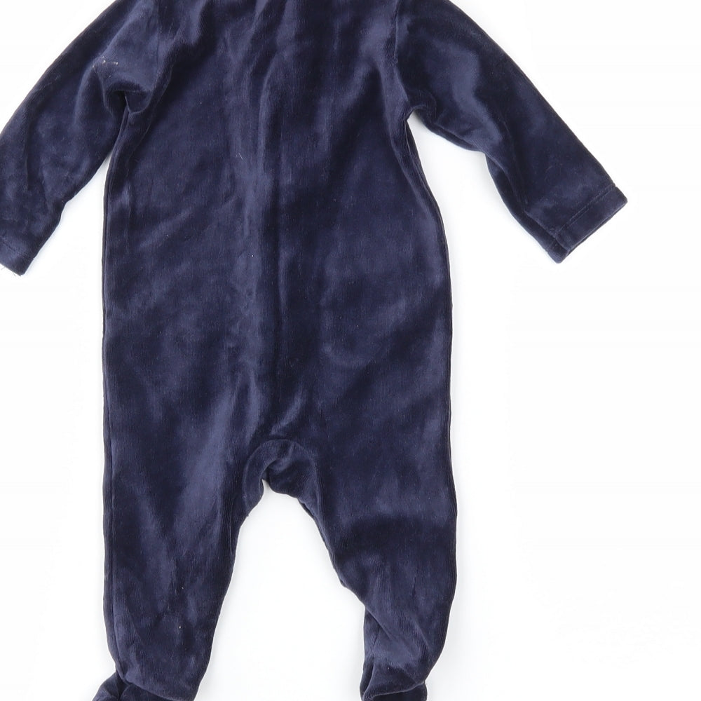 Preworn Baby Blue   Babygrow One-Piece Size 0-3 Months