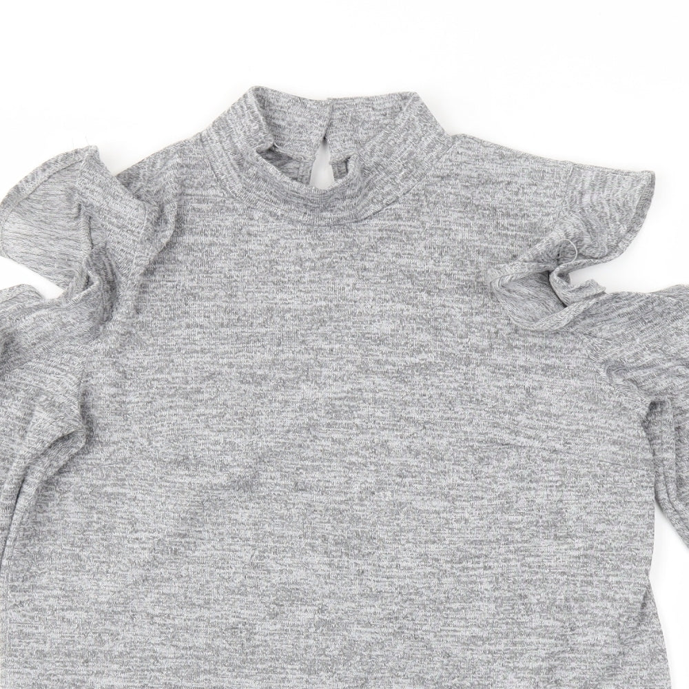 Peacocks Womens Grey   Tunic T-Shirt Size 8