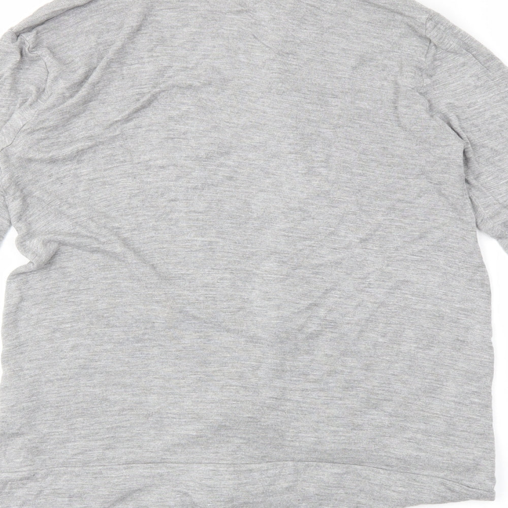 Papaya Womens Grey   Wrap Jumper Size 8