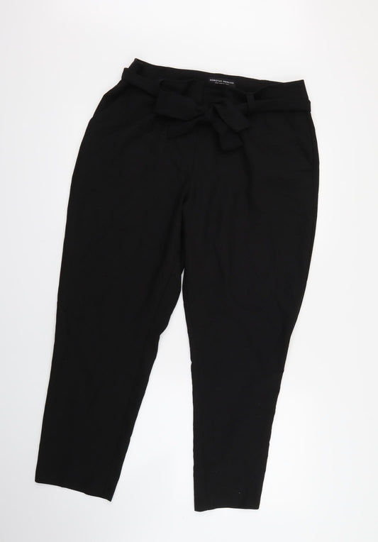 Dorothy Perkins Womens Black   Trousers  Size 14 L27 in