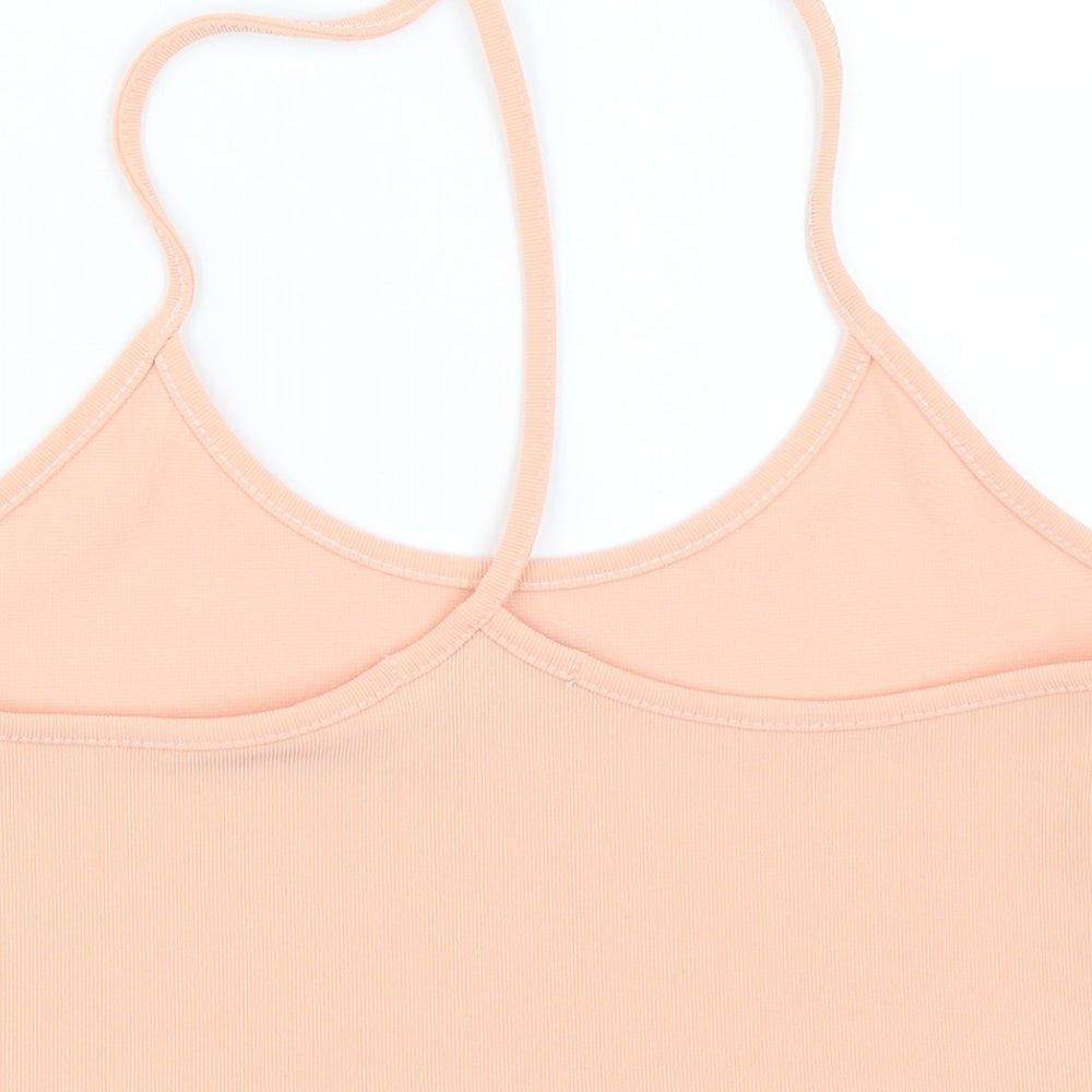 Missguided Womens Orange   Cropped Blouse Size 10