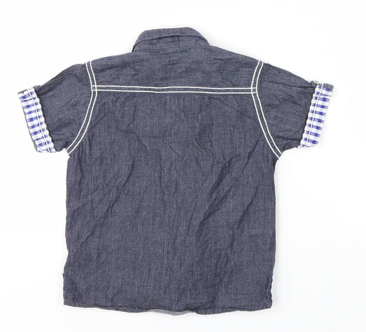 Aarong Boys Blue   Basic Button-Up Size 2-3 Years
