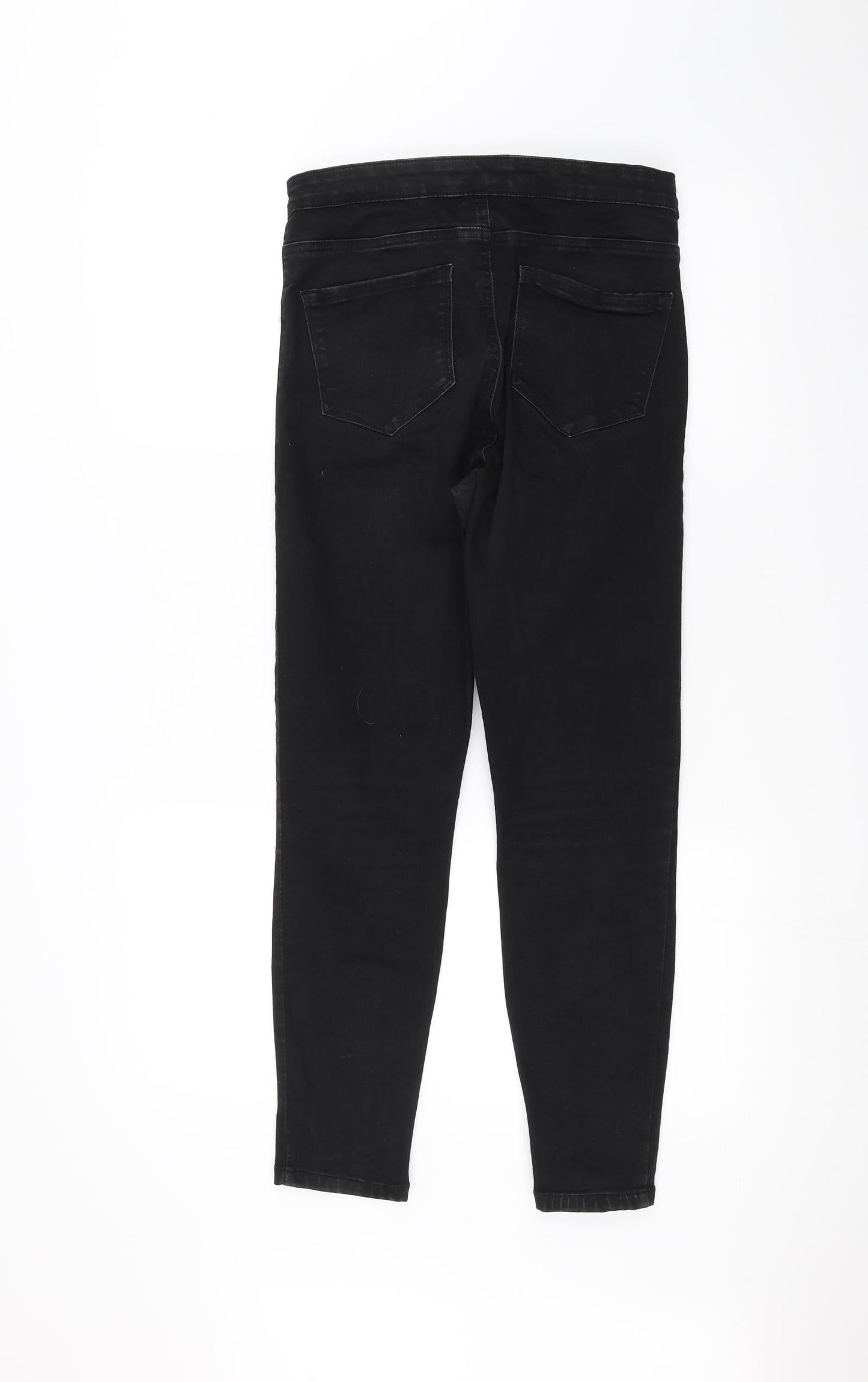 Denim & Co. Womens Black  Denim Skinny Jeans Size 12 L25 in