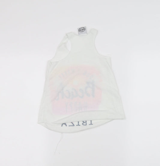 planet zoo Girls White   Basic Tank Size 4 Years