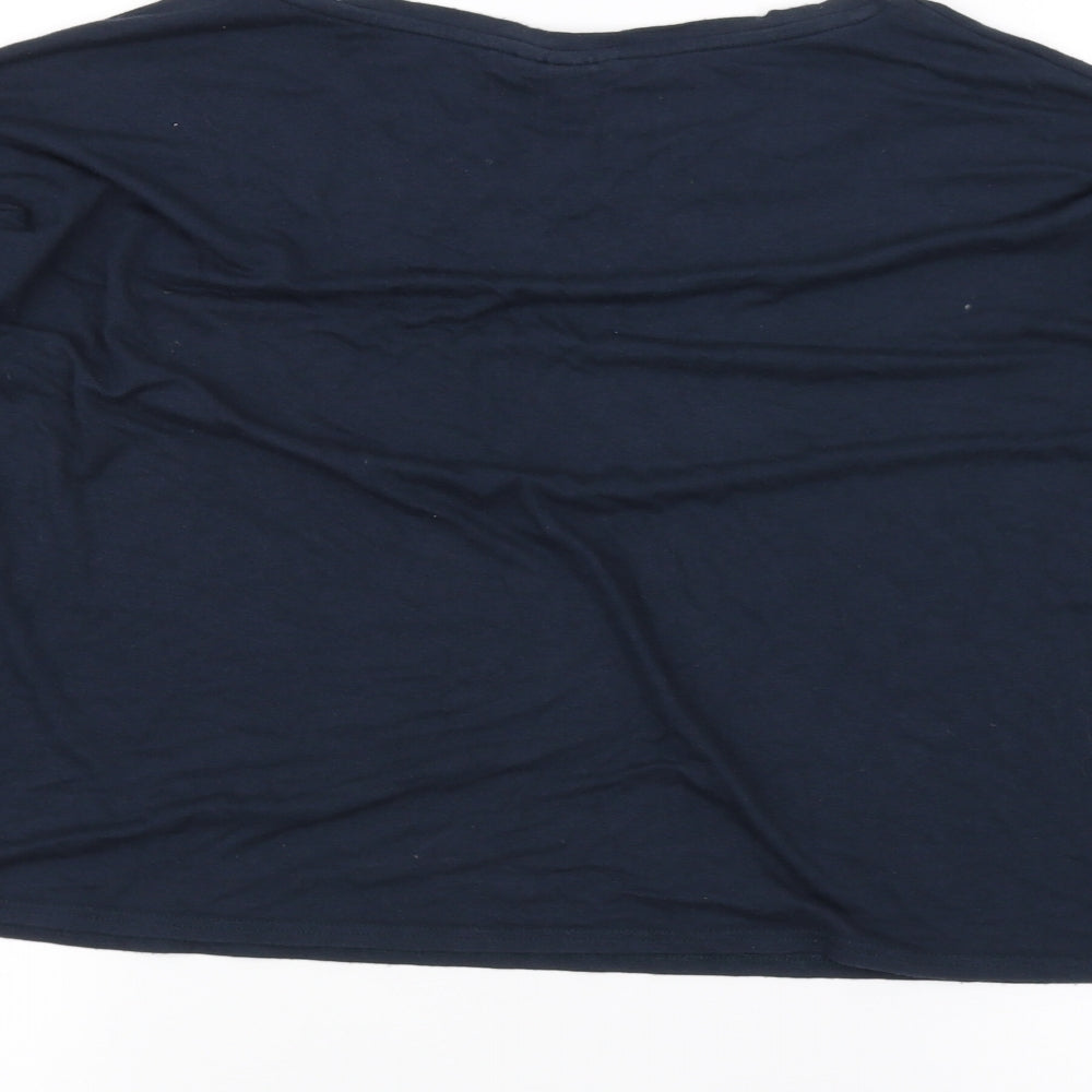Topshop Womens Blue   Basic T-Shirt Size 8