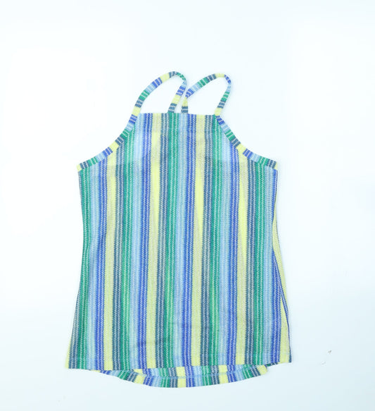 NEXT Womens Multicoloured Striped  Basic T-Shirt Size 8