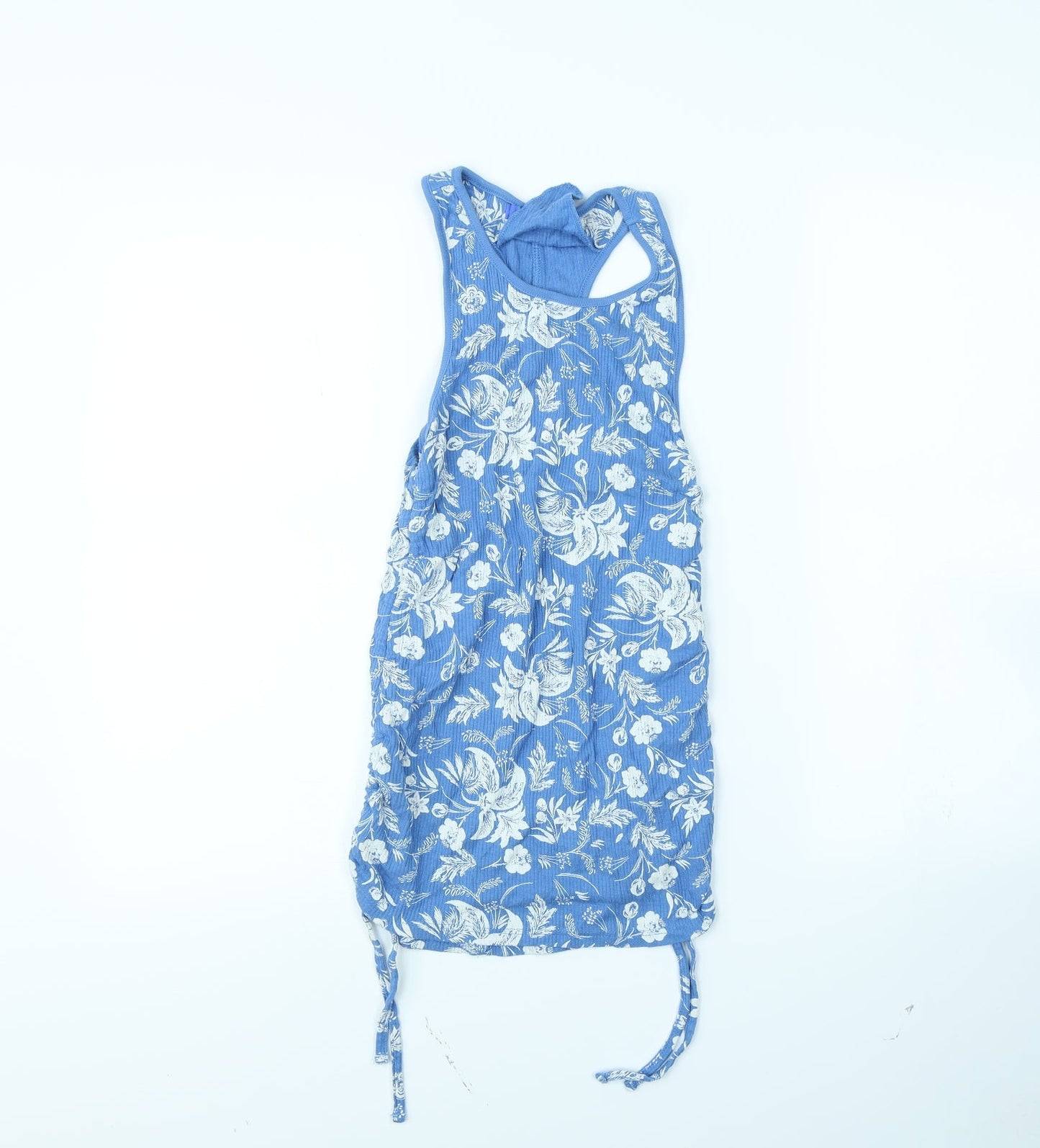 NEXT Womens Blue Floral  Basic T-Shirt Size 8