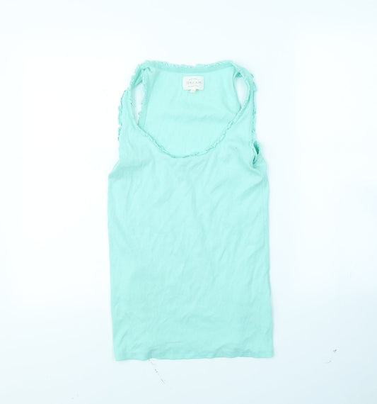 MAKE TIME TO DREAM Womens Green   Basic T-Shirt Size 8