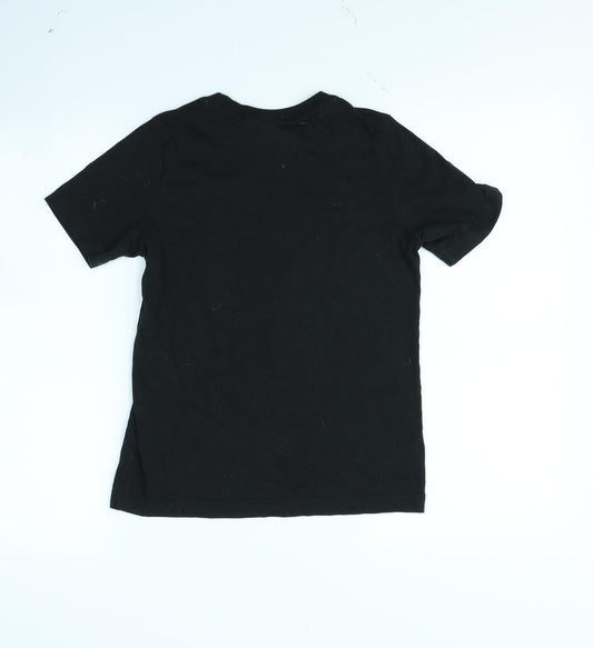 adidas Boys Black   Basic T-Shirt Size 9 Years