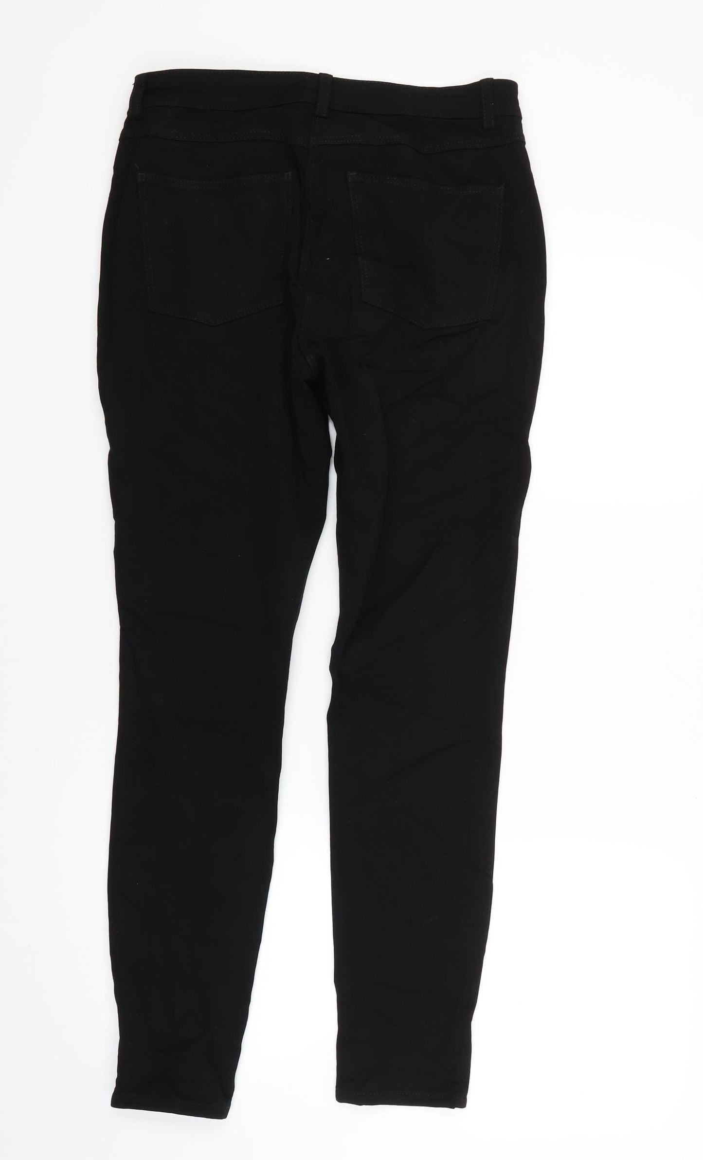 H&M Womens Black   Trousers  Size 10 L27 in