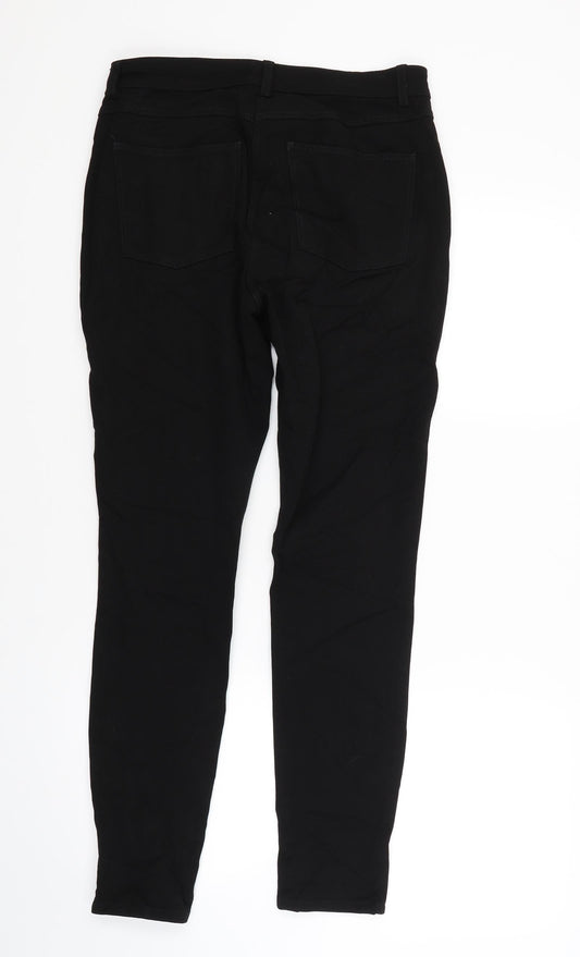 H&M Womens Black   Trousers  Size 10 L27 in
