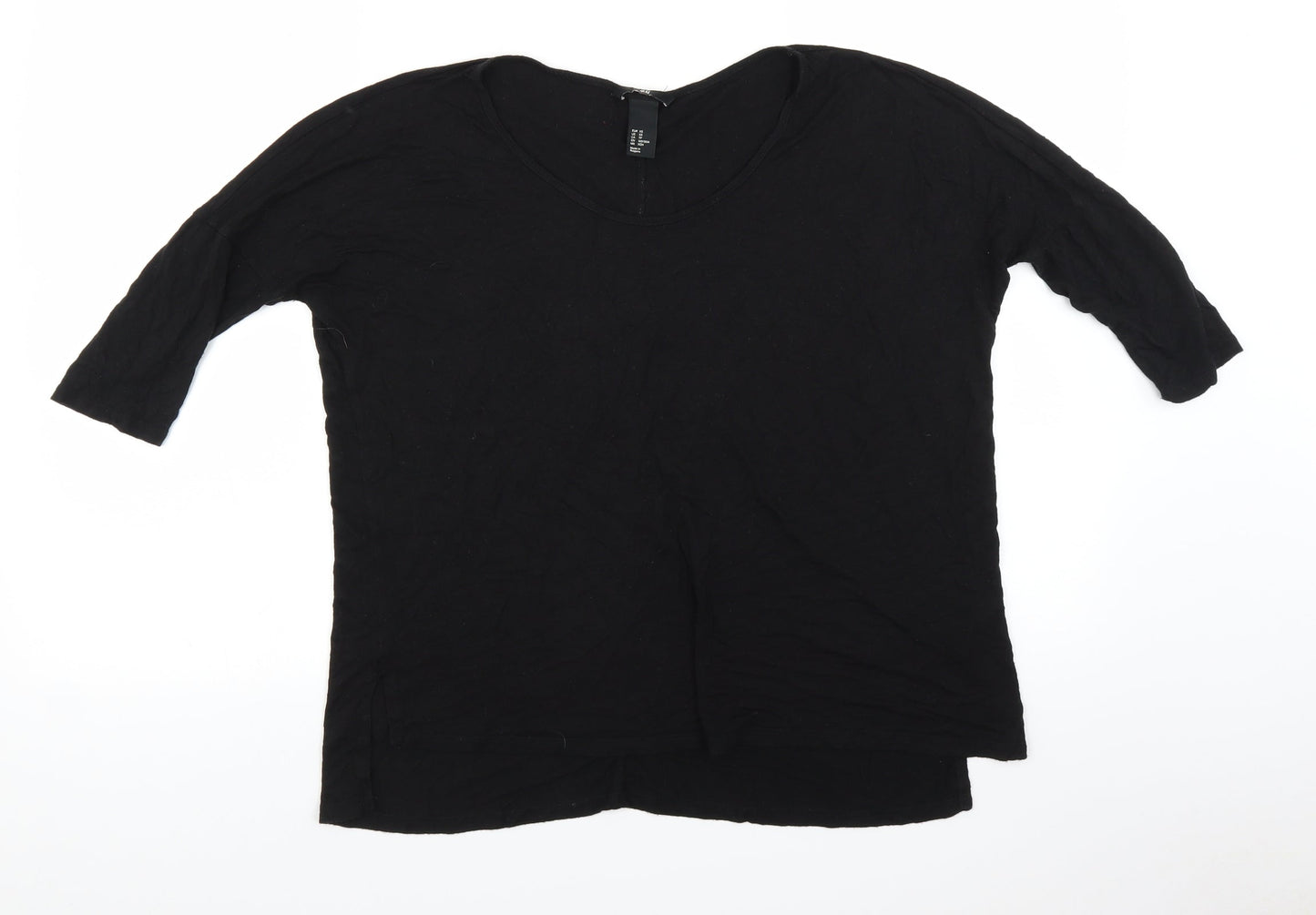 H&M Womens Black   Basic Blouse Size XS