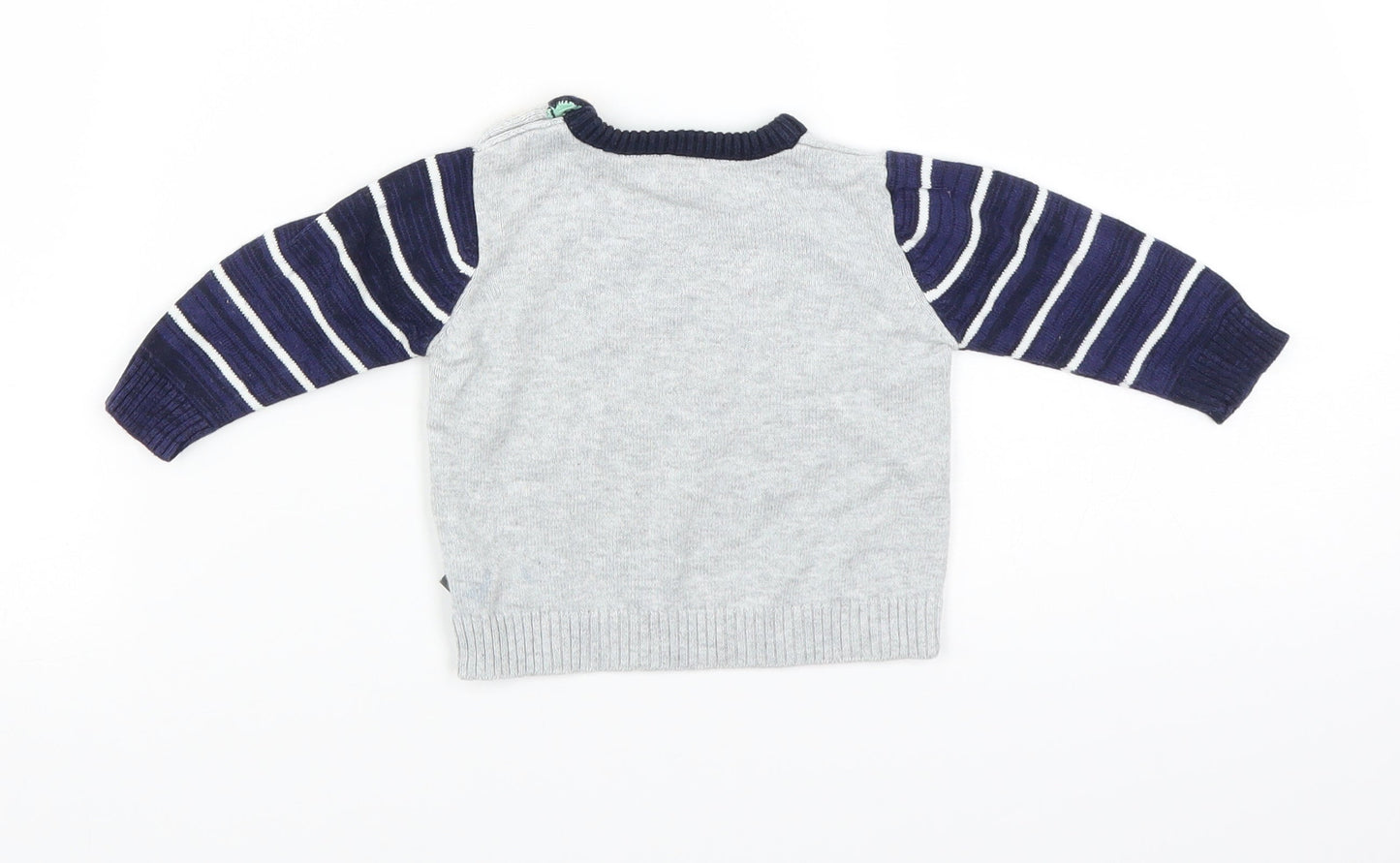 Nutmeg Baby Grey   Pullover Jumper Size 0-3 Months  - car