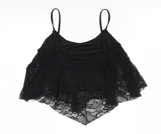New Look Womens Black   Cropped Tank Size 10