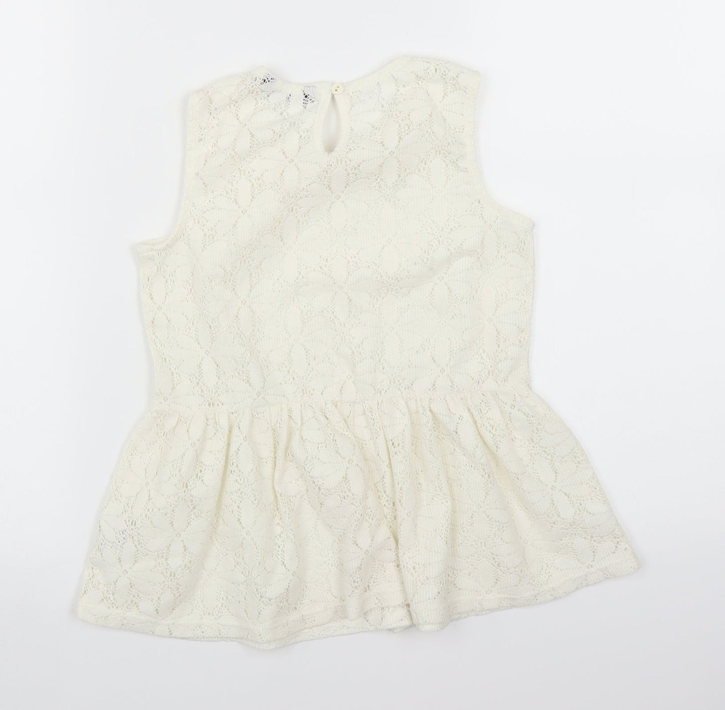 George Girls Ivory   Basic Blouse Size 8-9 Years