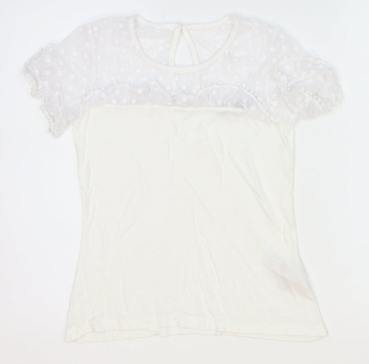 Dorothy Perkins Womens White   Basic Blouse Size 4