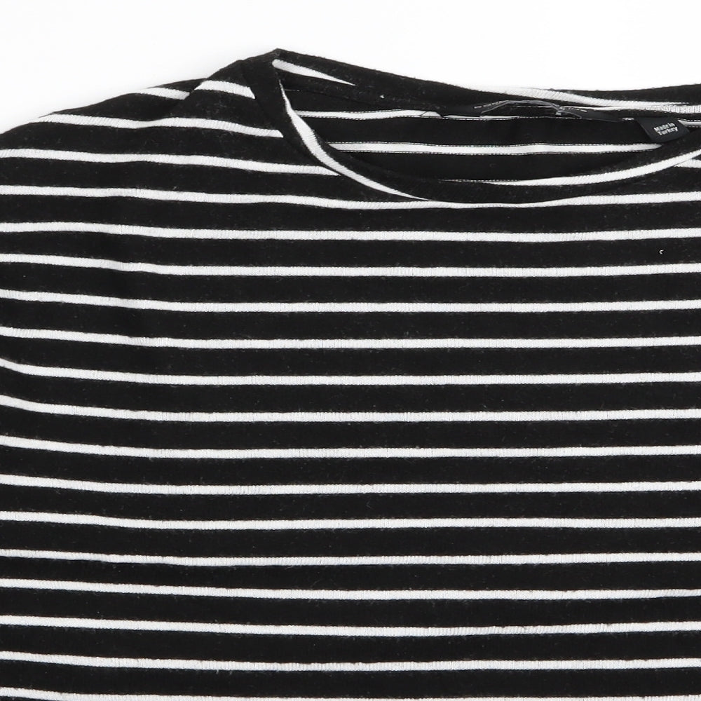 Dorothy Perkins Womens Black Striped  Pullover Jumper Size 10