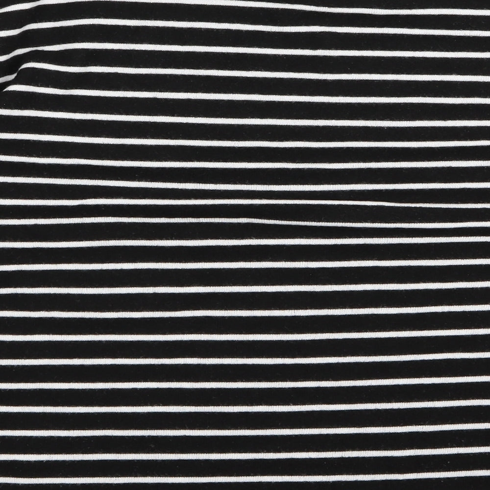 Dorothy Perkins Womens Black Striped  Pullover Jumper Size 10