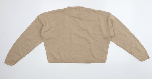In the Style Womens Beige   Pullover Jumper Size 8