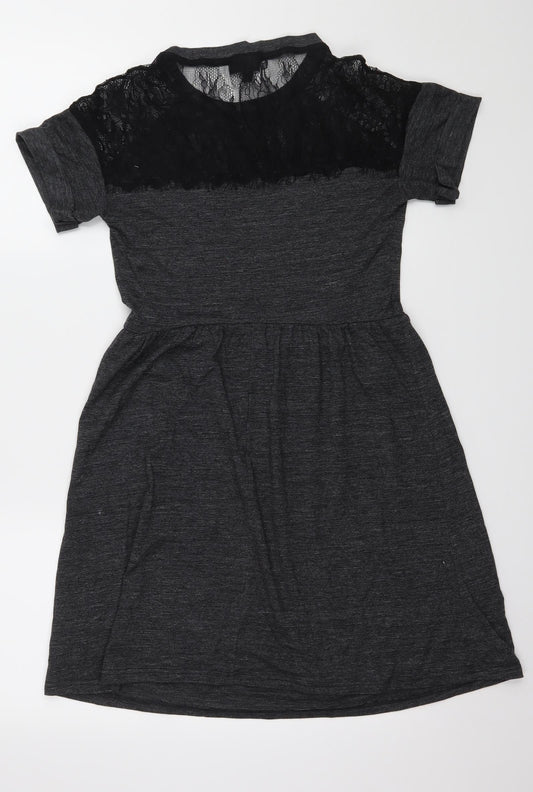 Top Shop Womens Black   A-Line  Size 6