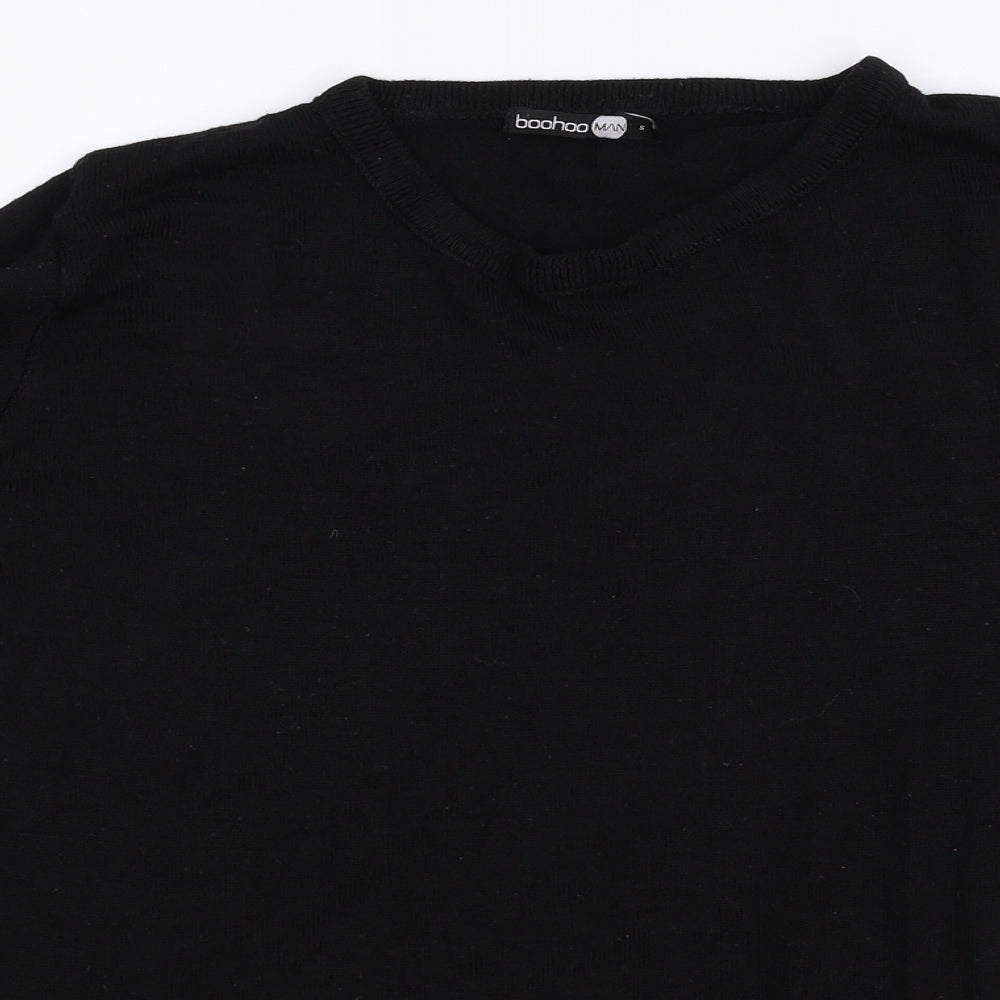 Boohoo Mens Black   Pullover Jumper Size S