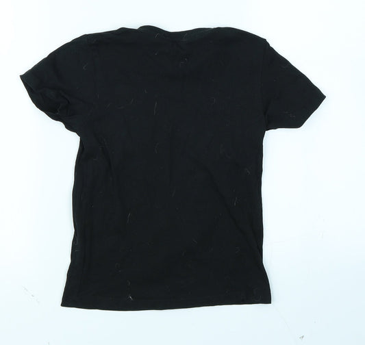 Pep & Co Boys Black   Basic T-Shirt Size 5-6 Years
