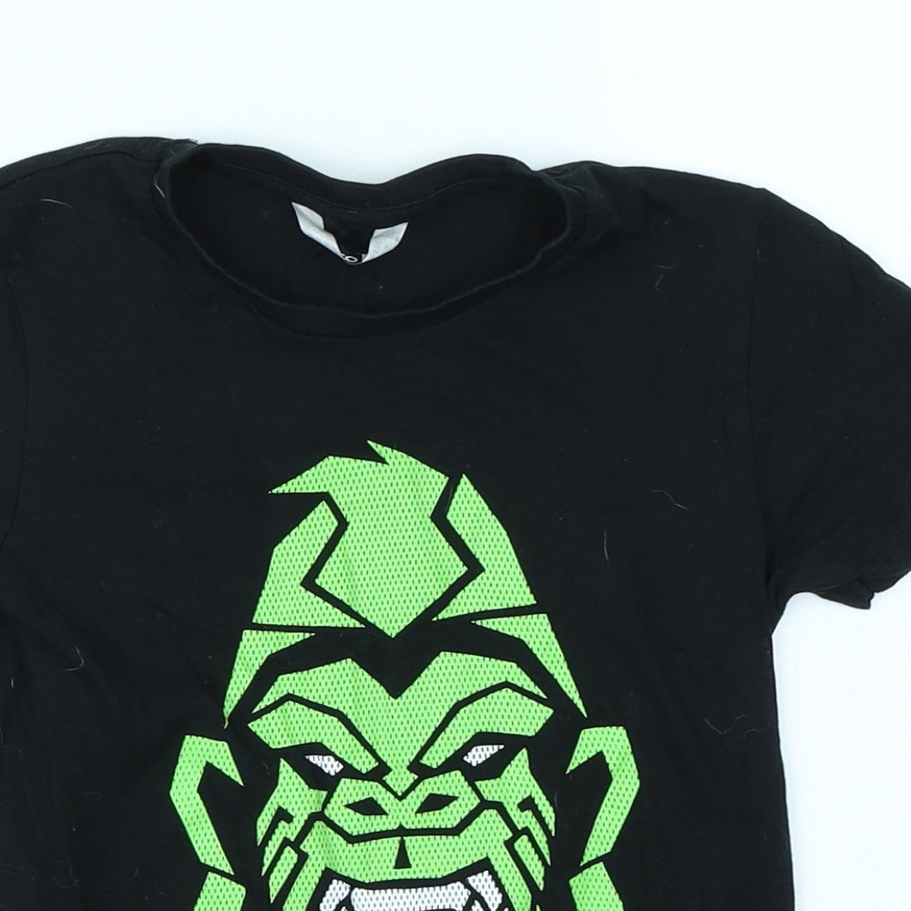 Pep & Co Boys Black   Basic T-Shirt Size 5-6 Years