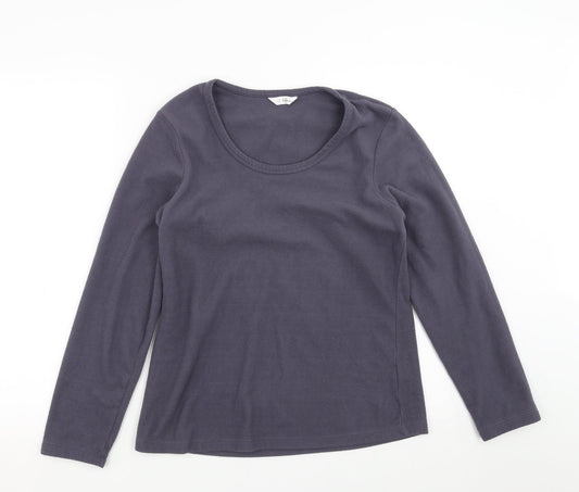 Marks and Spencer Womens Purple  Fleece Pullover Jumper Size 12
