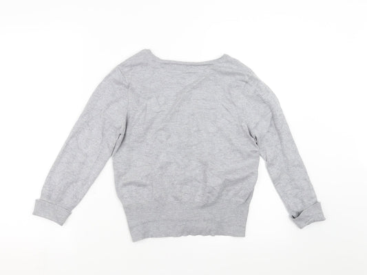 M&Co Womens Grey   Cardigan Jumper Size S